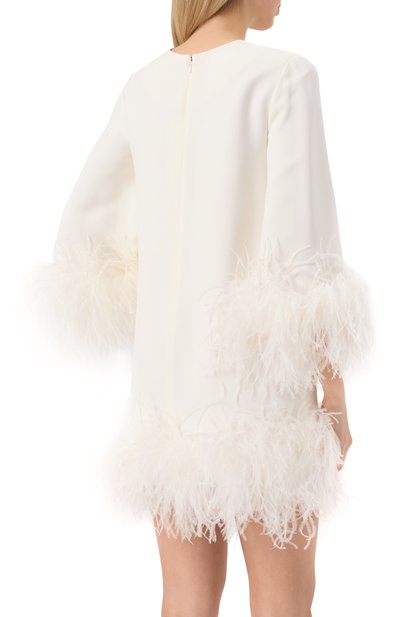 Платье с отделкой перьями страуса DICE KAYEK, арт. SS25R246, фото 4