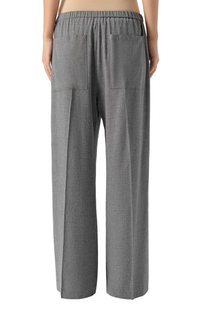 Брюки из вискозы и шерсти TOTEME серого цвета по цене 61650 руб., арт. 254-WRB0370-FB0016, фото 4 Брюки из вискозы и шерсти TOTEME, арт. 254-WRB0370-FB0016, фото 4