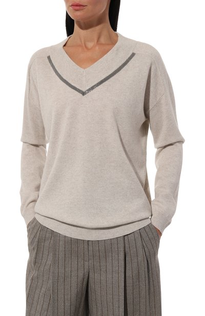 Кашемировый пуловер BRUNELLO CUCINELLI, арт. M12167902P, фото 3