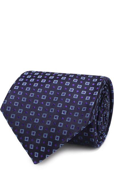 Шелковый галстук с узором KITON, арт. UCRVKLC03F43, фото 1