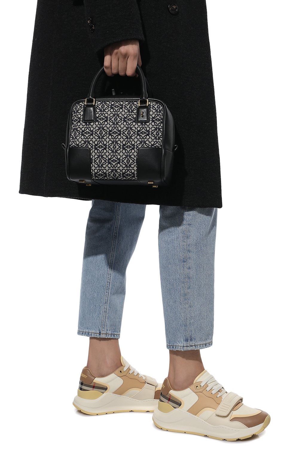 Комбинированные кроссовки bandana BURBERRY, арт. 8045284, фото 3