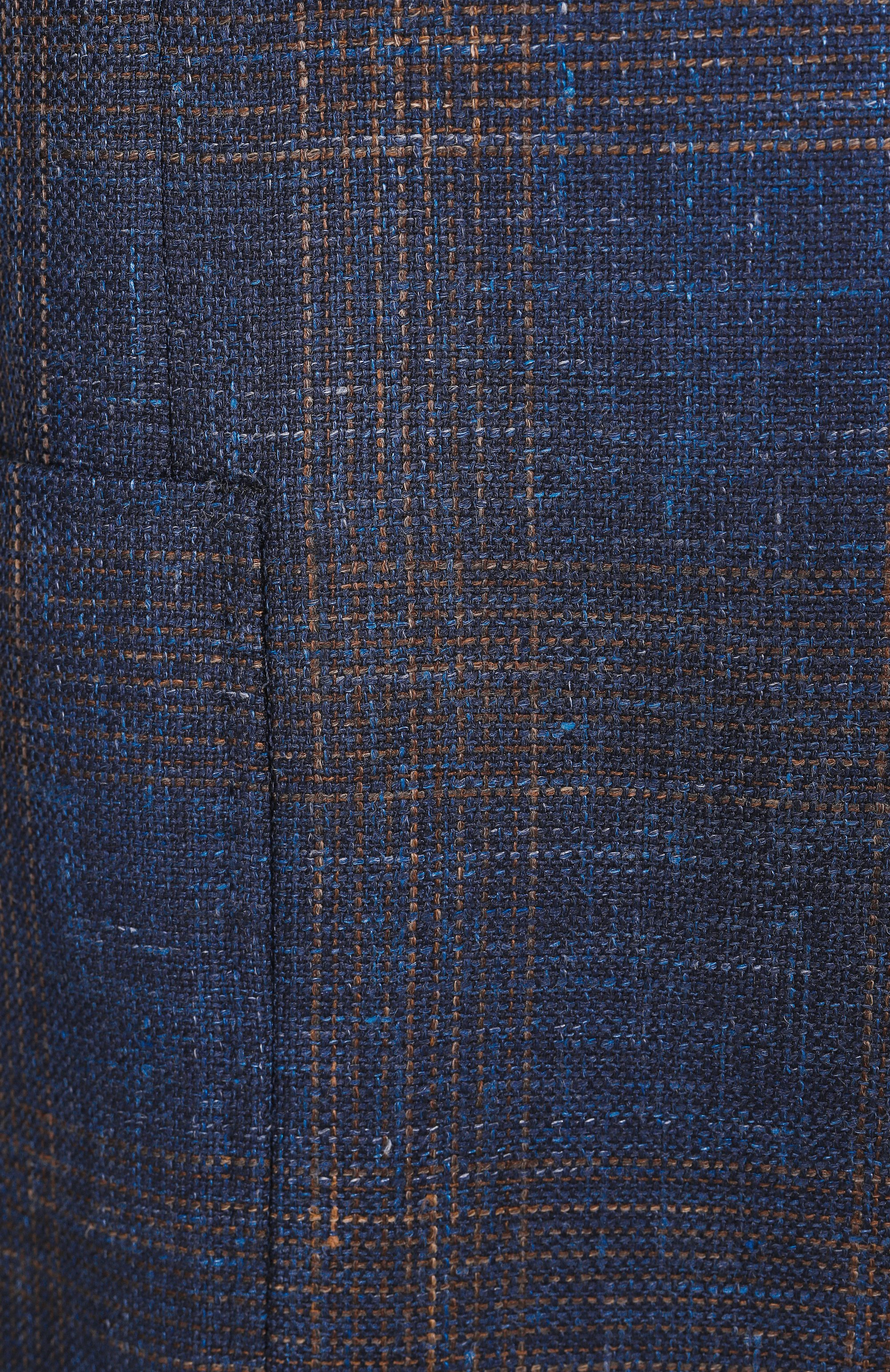 Пиджак из шерсти и шелка CANALI синего цвета по цене 263500 руб., арт. 21288-CF02007, фото 8 Пиджак из шерсти и шелка CANALI, арт. 21288-CF02007, фото 8