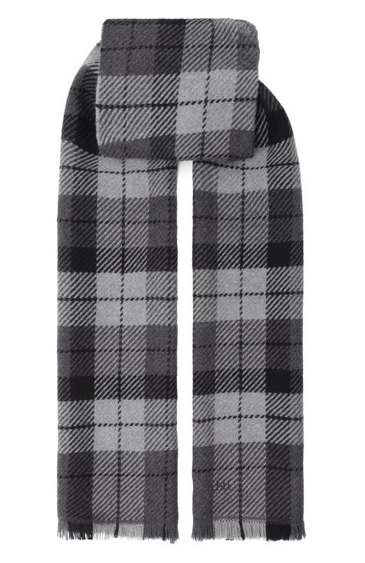 Шерстяной шарф Corneliani 26B354-2629016 Серый 26B354-2629016