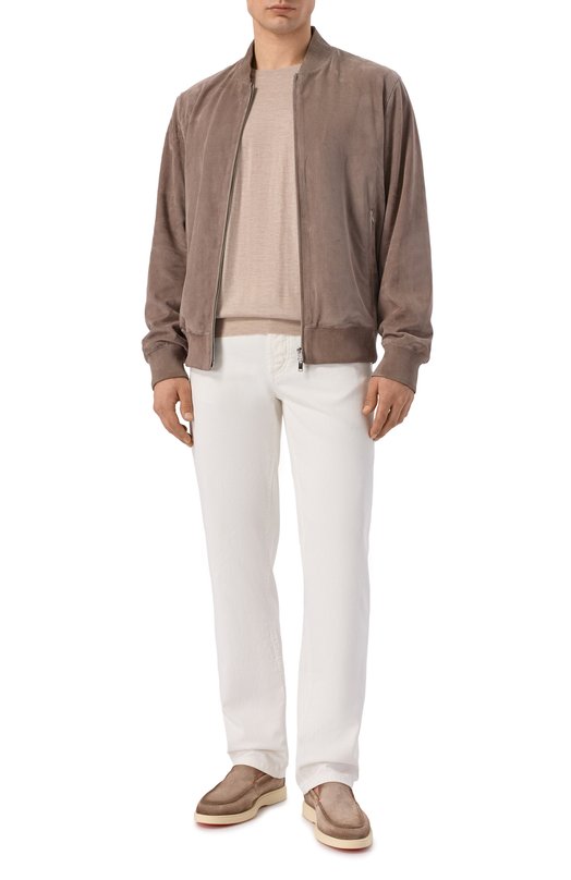 Джемпер из кашемира и шелка Brunello Cucinelli M2300100 Бежевый  M2300100 Фото 2