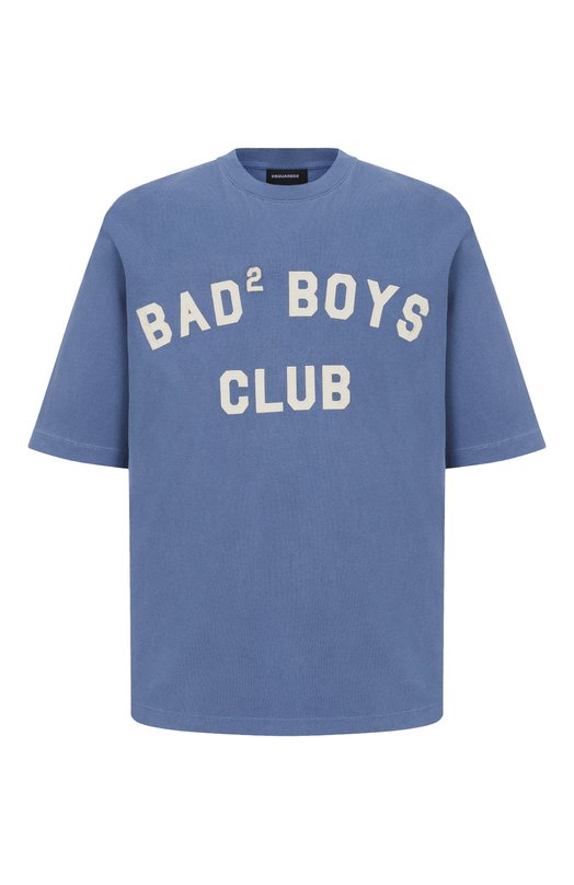 Хлопковая футболка Dsquared2 S74GD1529/D20108 Синий S74GD1529/D20108