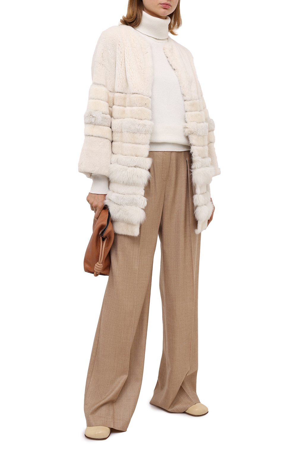 Меховое пальто с укороченным рукавом LORO PIANA, арт. FAI0968, фото 2