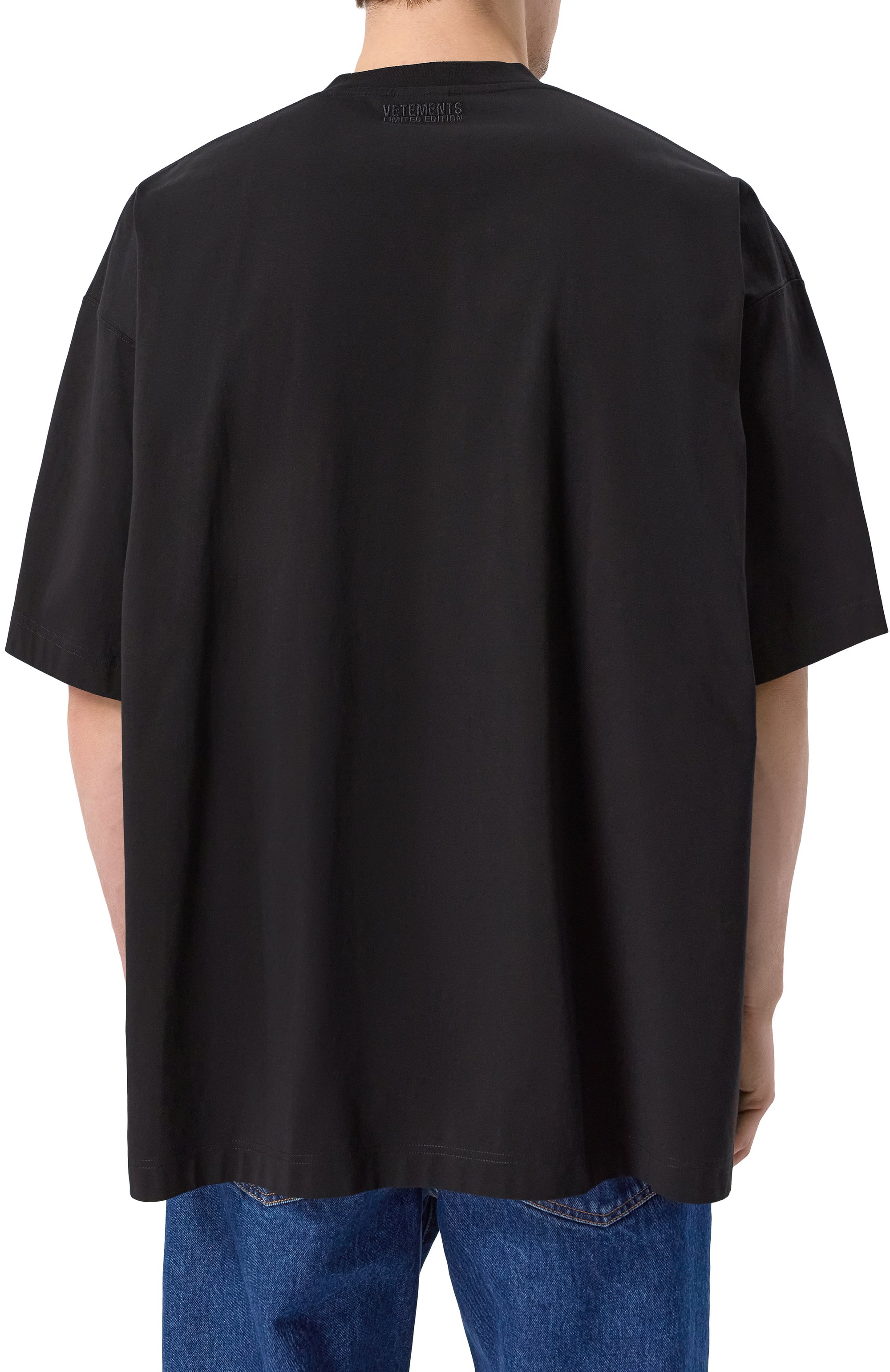 Хлопковая футболка VETEMENTS, арт. UA66TR605BW, фото 8