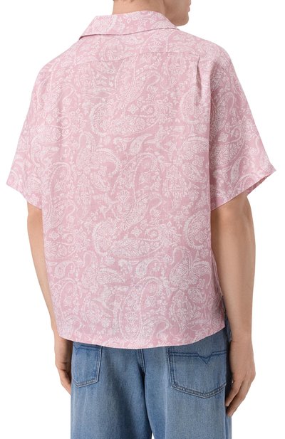 Льняная рубашка PAUL&SHARK светло-розового цвета по цене 53350 руб., арт. 26413177_001, фото 4 Льняная рубашка PAUL&SHARK, арт. 26413177_001, фото 4