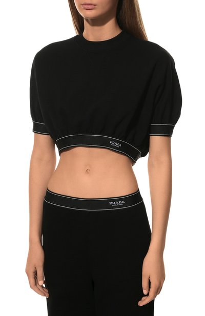 Хлопковый топ PRADA, арт. 135706-10FI-F0002-221, фото 3