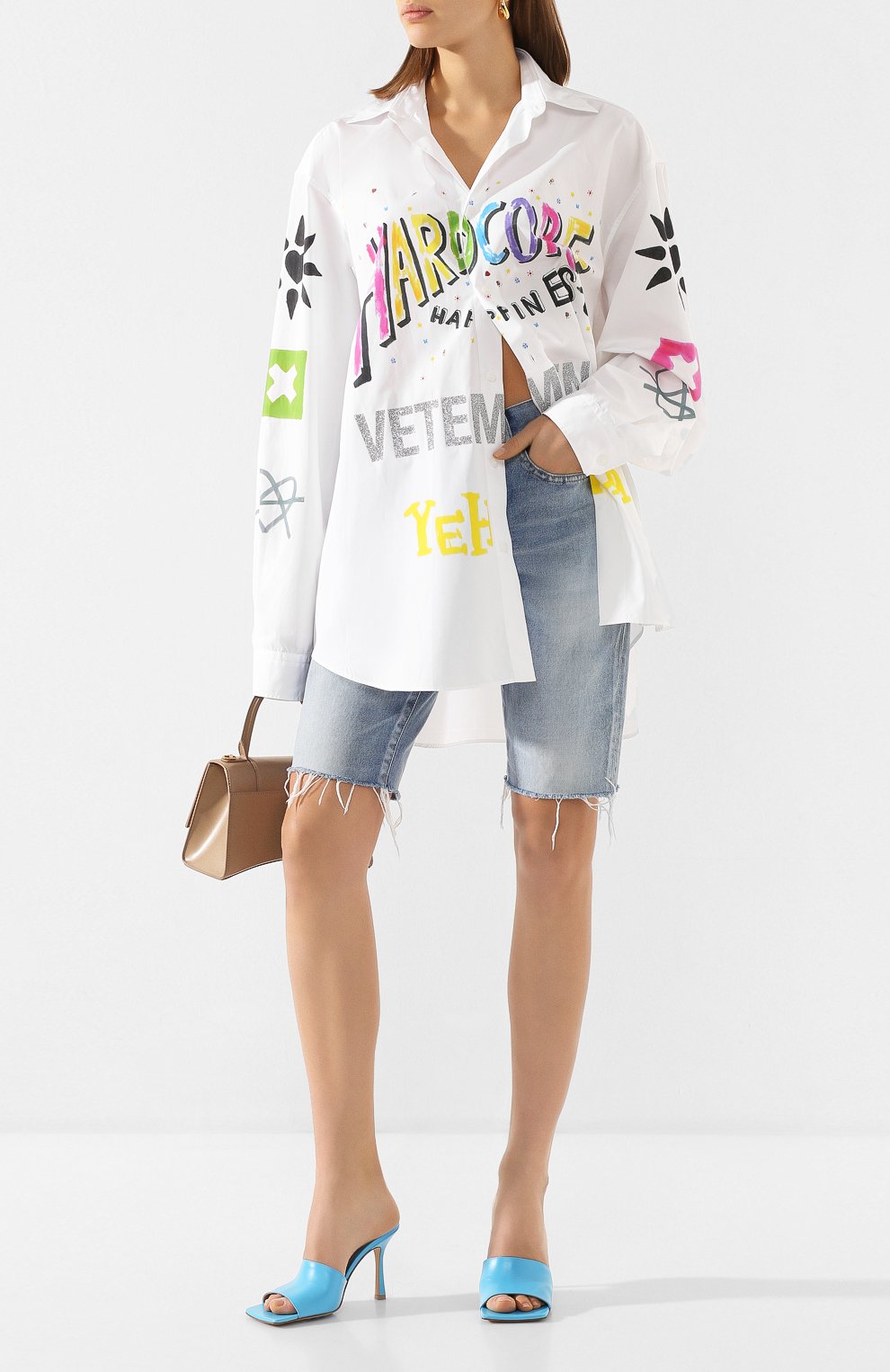 Хлопковая рубашка VETEMENTS, арт. SS20SH281 1006/W/WHITE, фото 2