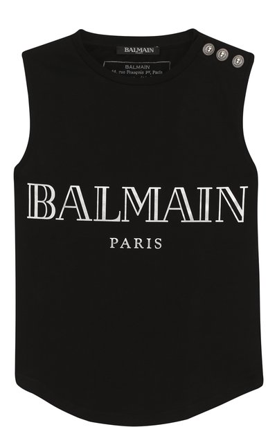 Хлопковая майка с логотипом бренда BALMAIN, арт. S8E/8011/I183, фото 1