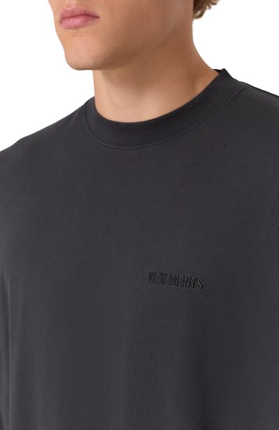 Хлопковый лонгслив VETEMENTS, арт. UH76LS580B, фото 5