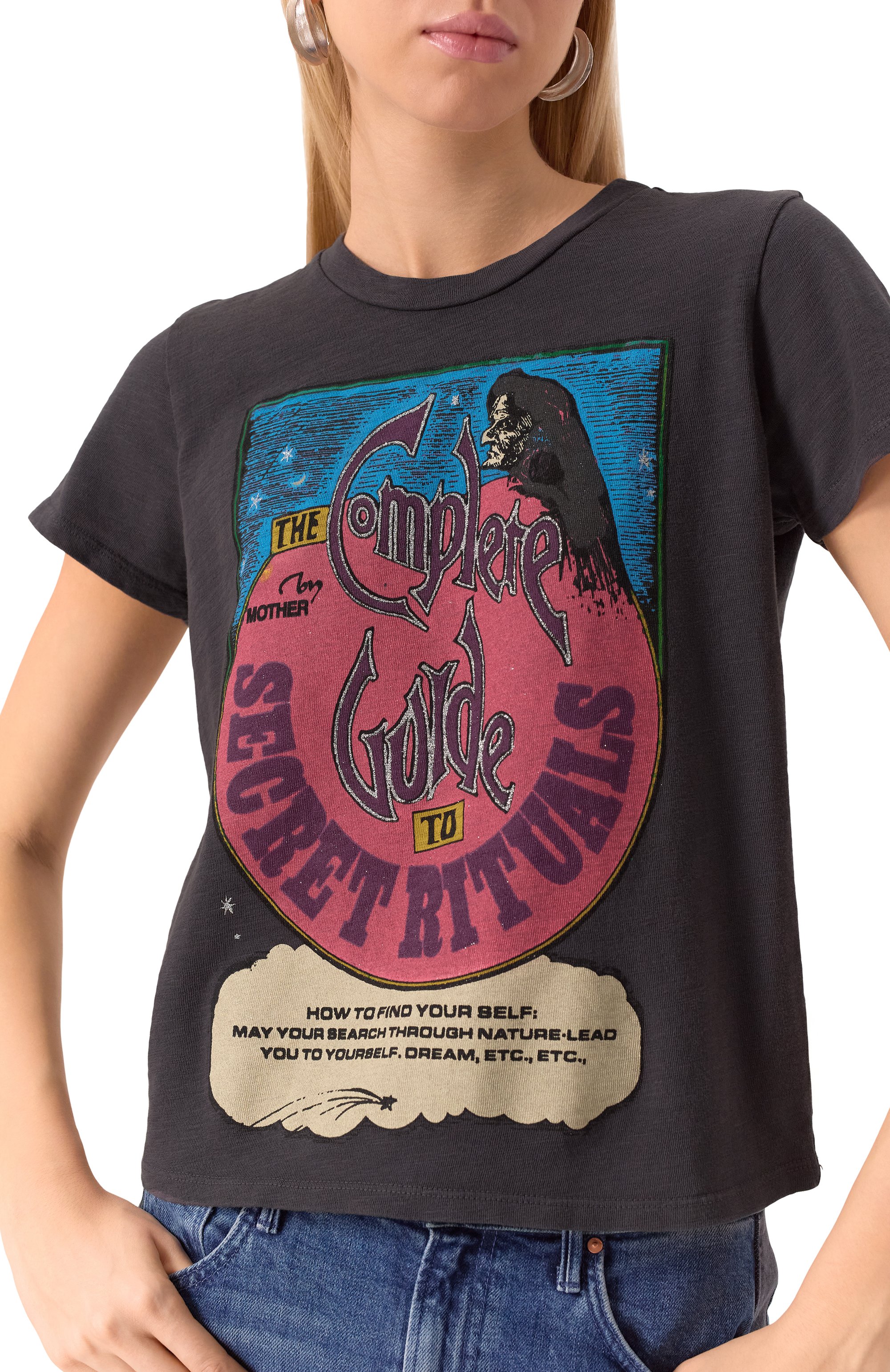 Хлопковая футболка MOTHER темно-серого цвета по цене 21900 руб., арт. 8621-601/M, фото 5 Хлопковая футболка MOTHER, арт. 8621-601/M, фото 5