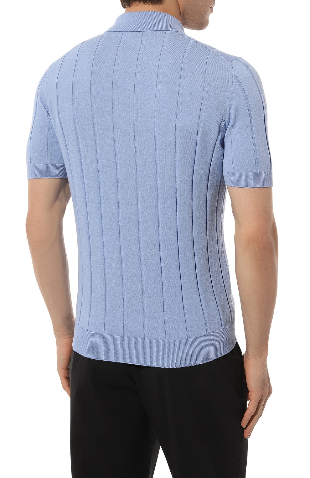 Хлопковая рубашка GRAN SASSO голубого цвета по цене 35300 руб., арт. 57143/20634, фото 4 Хлопковая рубашка GRAN SASSO, арт. 57143/20634, фото 4