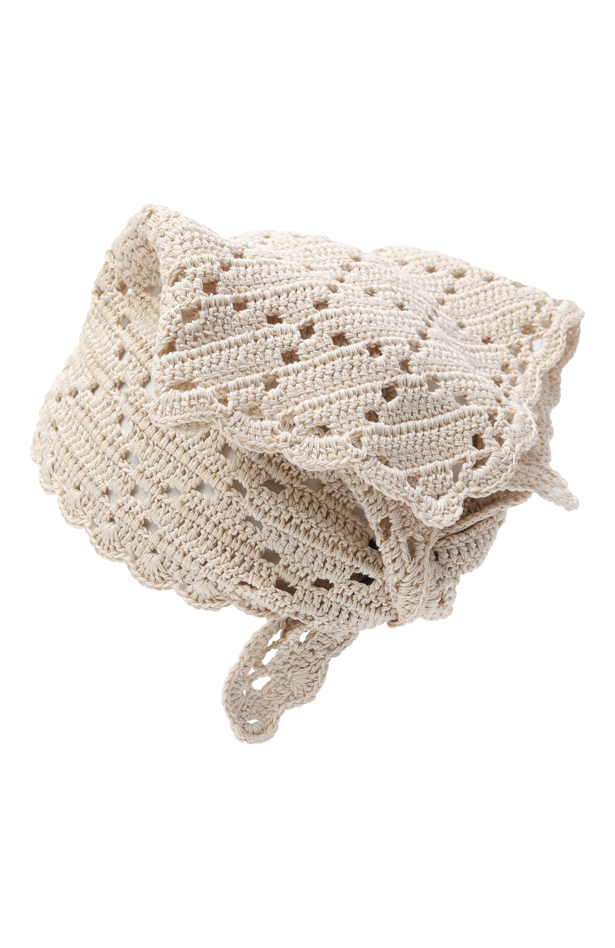 Хлопковая косынка AGNONA кремового цвета по цене 62950 руб., арт. KA11020E/7C080PE, фото 2 Хлопковая косынка AGNONA, арт. KA11020E/7C080PE, фото 2