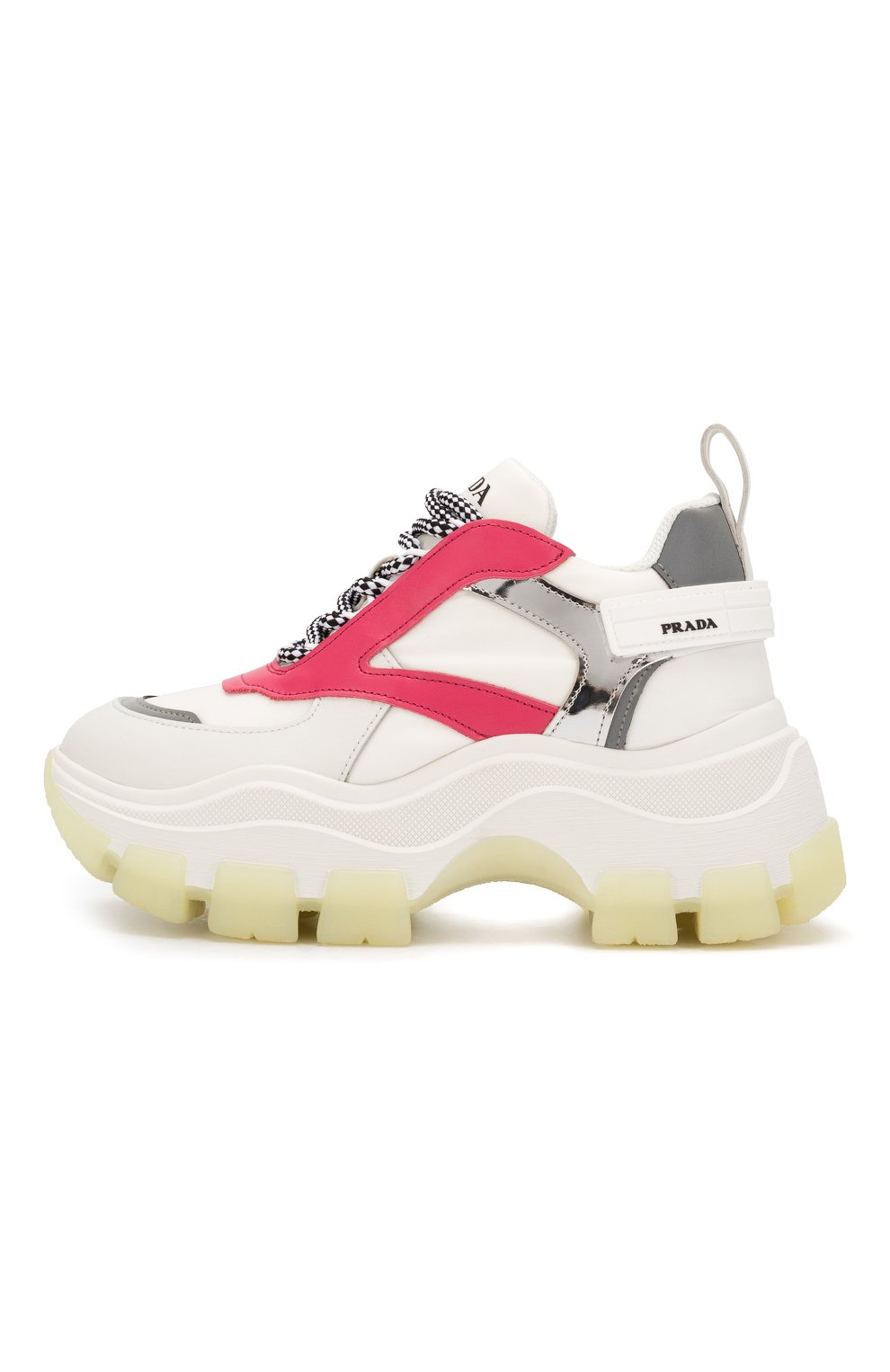 Кожаные кроссовки PRADA, арт. 1E586L-3L2H-F011H, фото 2