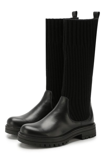 Кожаные сапоги с текстильной отделкой MISSOURI, арт. 91886/35-41, фото 1