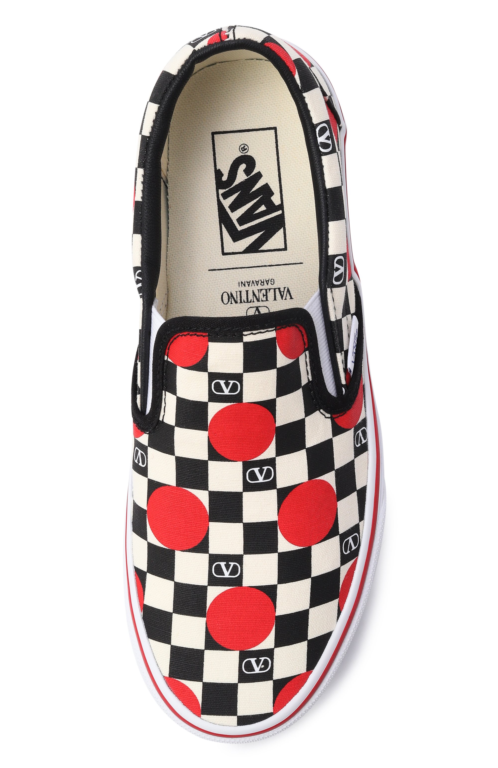 Текстильные слипоны valentino garavani x vans VALENTINO, арт. 8W2S0NY9/WHX, фото 6