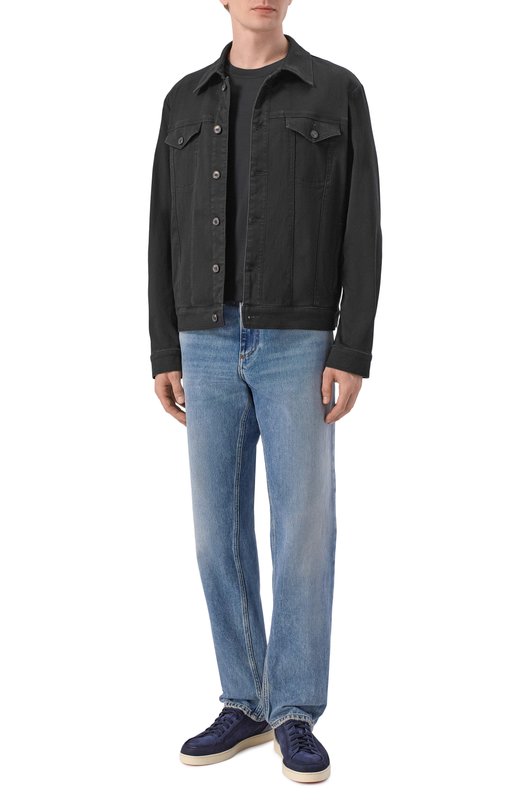 Хлопковая футболка Kiton UMK0827 Чёрный  UMK0827 Фото 2