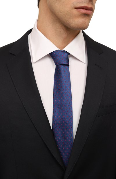 Шелковый галстук LUIGI BORRELLI, арт. CR1070, фото 2