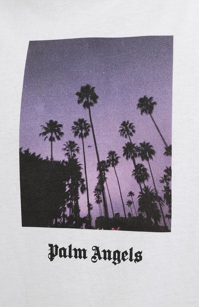 Хлопковая футболка PALM ANGELS, арт. PMAA001F21JER0160110, фото 5