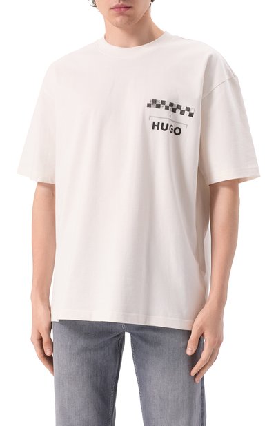 Хлопковая футболка HUGO, арт. 50531758, фото 3
