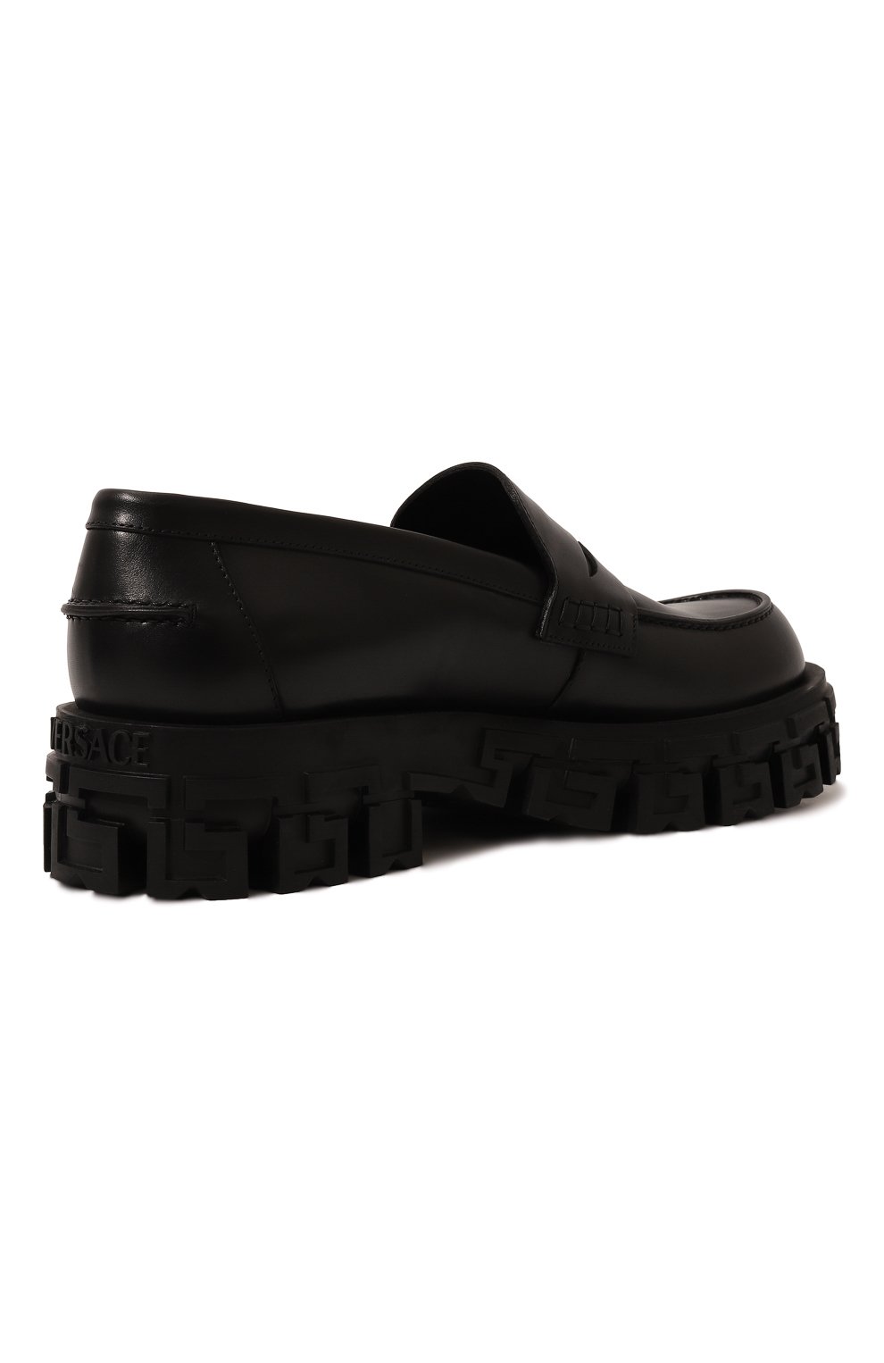 Кожаные лоферы greca portico VERSACE, арт. 1010562/1A05956, фото 5