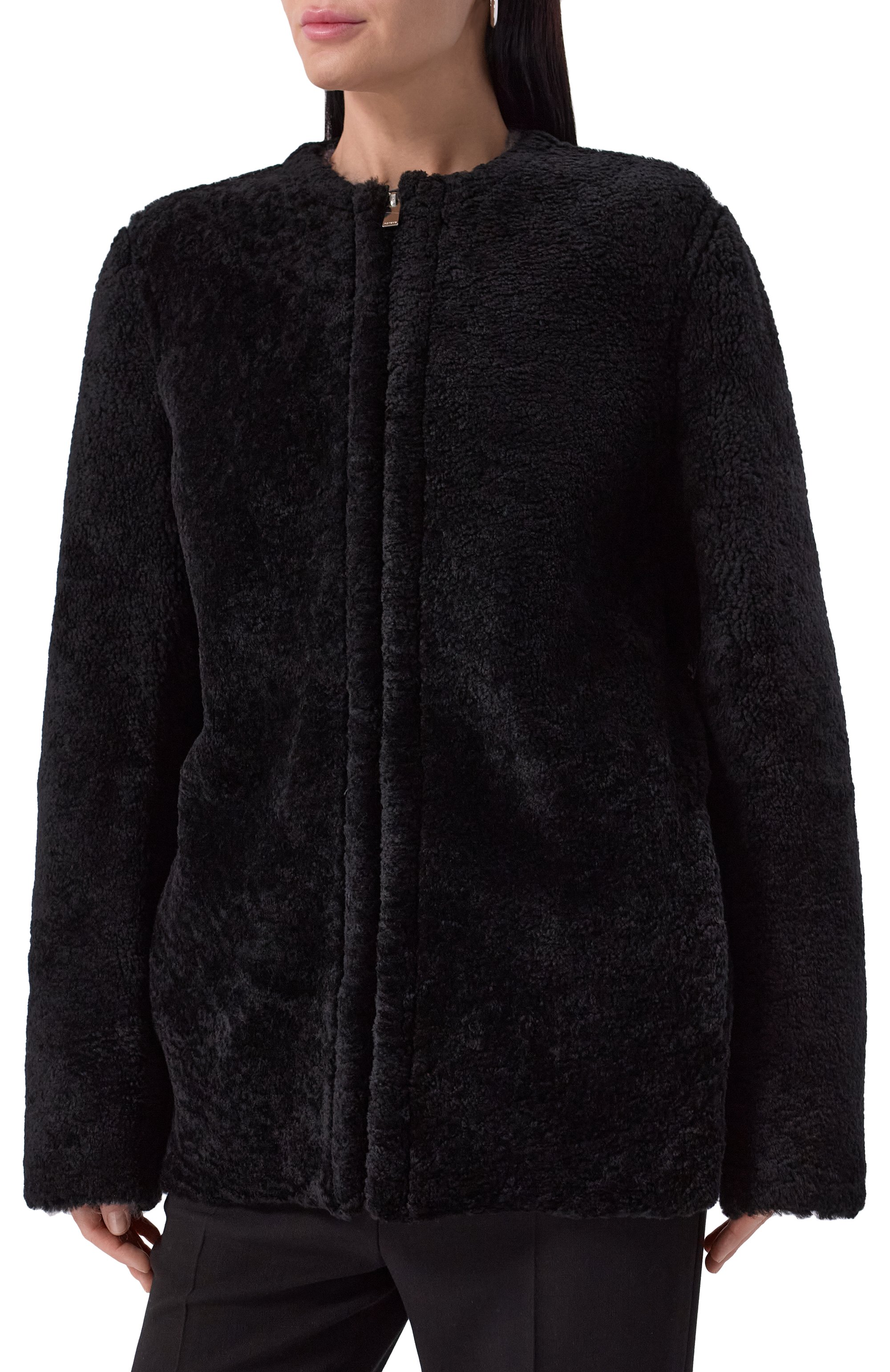 Дубленка из овчины TOTEME черного цвета по цене 347500 руб., арт. 251-WR00184-LE0048, фото 3 Дубленка из овчины TOTEME, арт. 251-WR00184-LE0048, фото 3