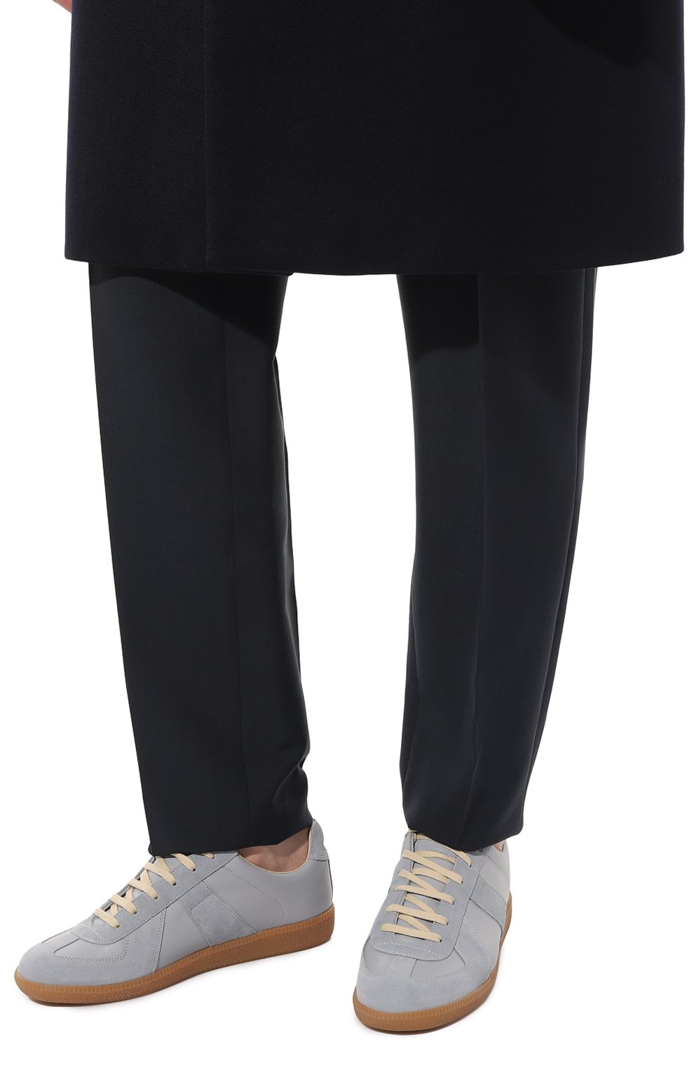 Кожаные кеды replica MAISON MARGIELA голубого цвета по цене 81850 руб., арт. S57WS0236/P1895, фото 3 Кожаные кеды replica MAISON MARGIELA, арт. S57WS0236/P1895, фото 3