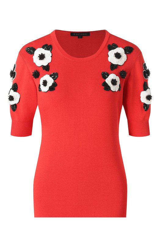 

Пуловер из вискозы Escada x Laura Gulshani Escada, Красный