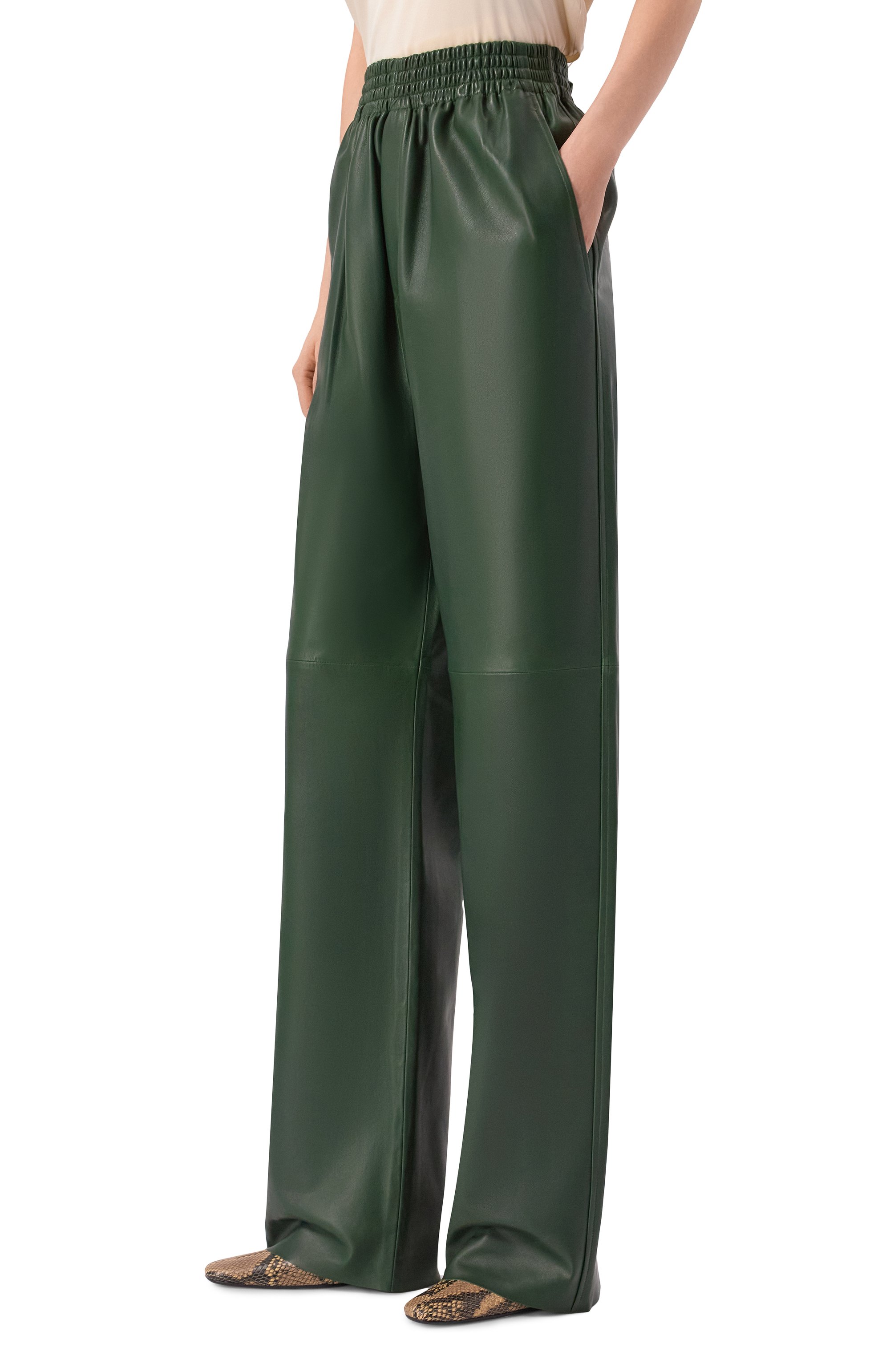 Кожаные брюки PETAR PETROV, арт. S26LP6, фото 3