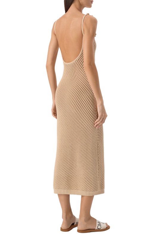 Платье Elie Saab D0568ES25 Бежевый  D0568ES25 Фото 4