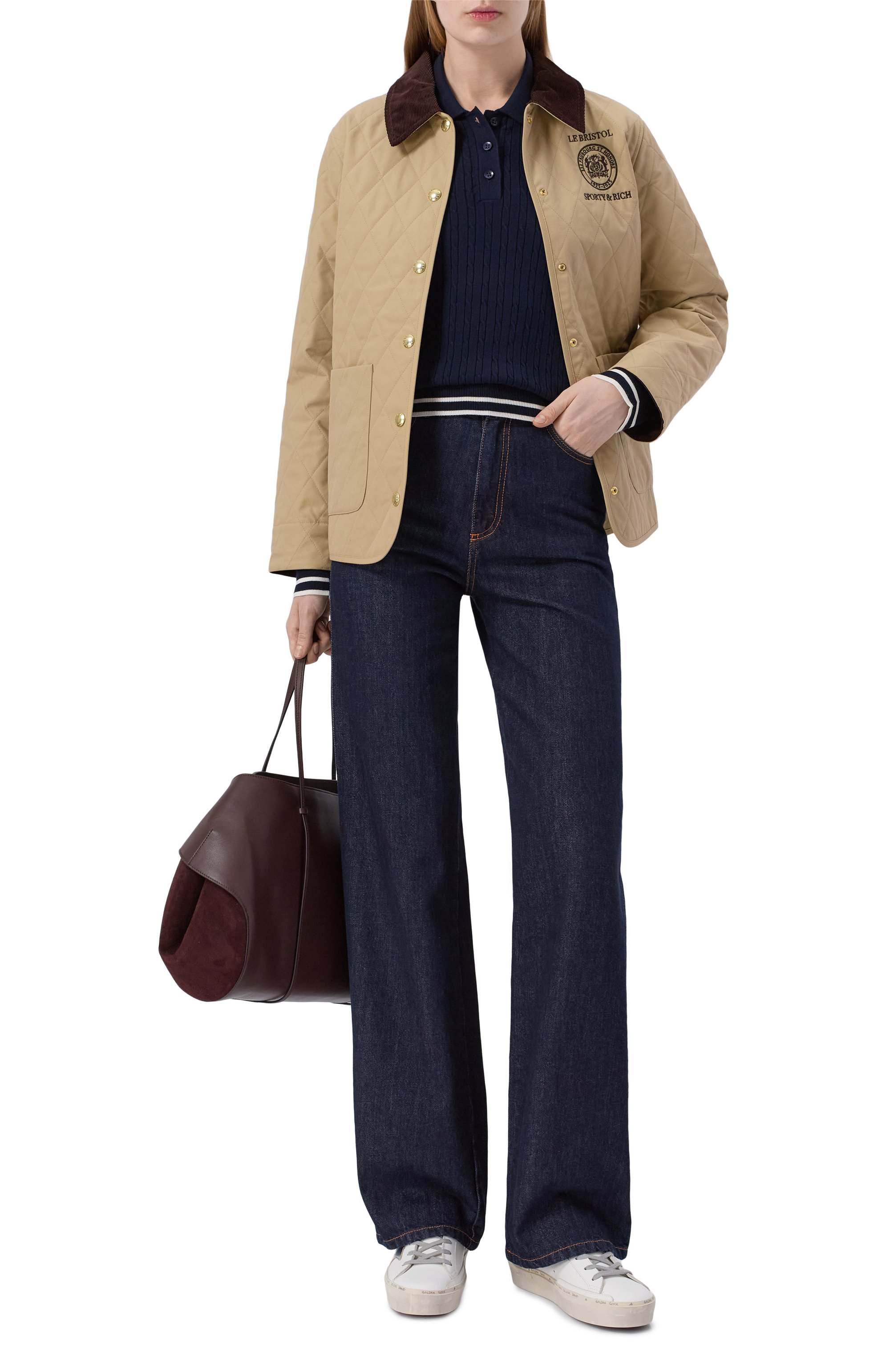 Поло из вискозы SPORTY AND RICH, арт. ST03761302BL124, фото 2