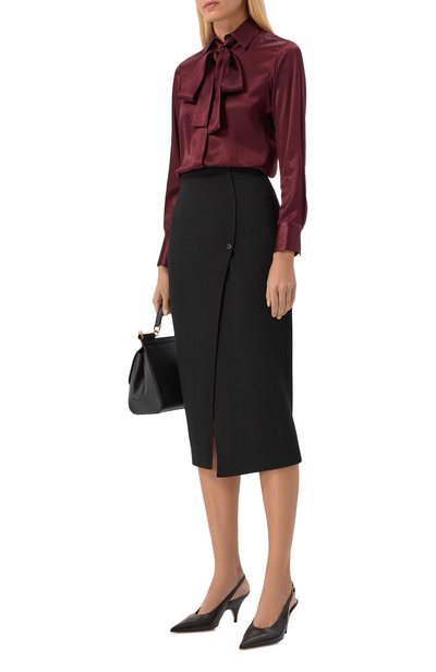 Шерстяная юбка KITON черного цвета по цене 124000 руб., арт. D62203K05P54, фото 2 Шерстяная юбка KITON, арт. D62203K05P54, фото 2