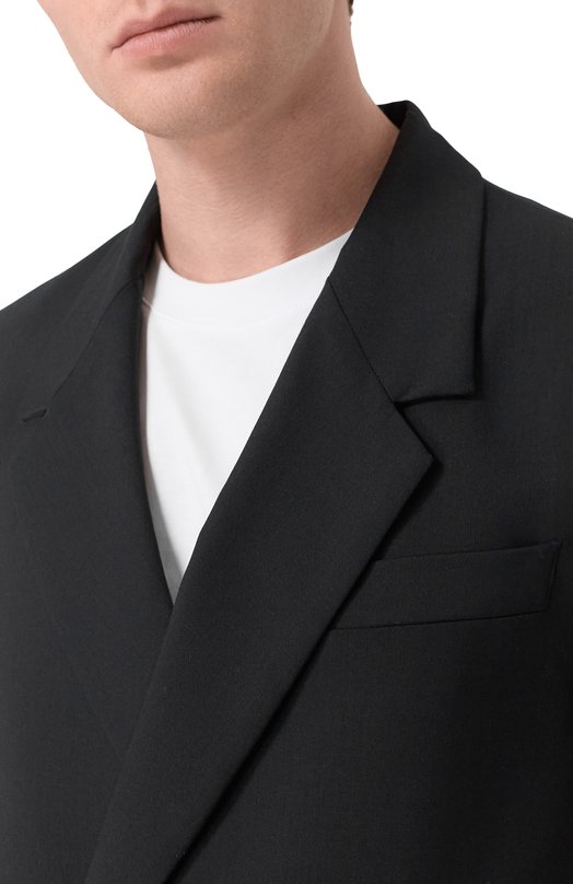 Шерстяной пиджак MSGM 4040MG05/267100 Чёрный  4040MG05/267100 Фото 5