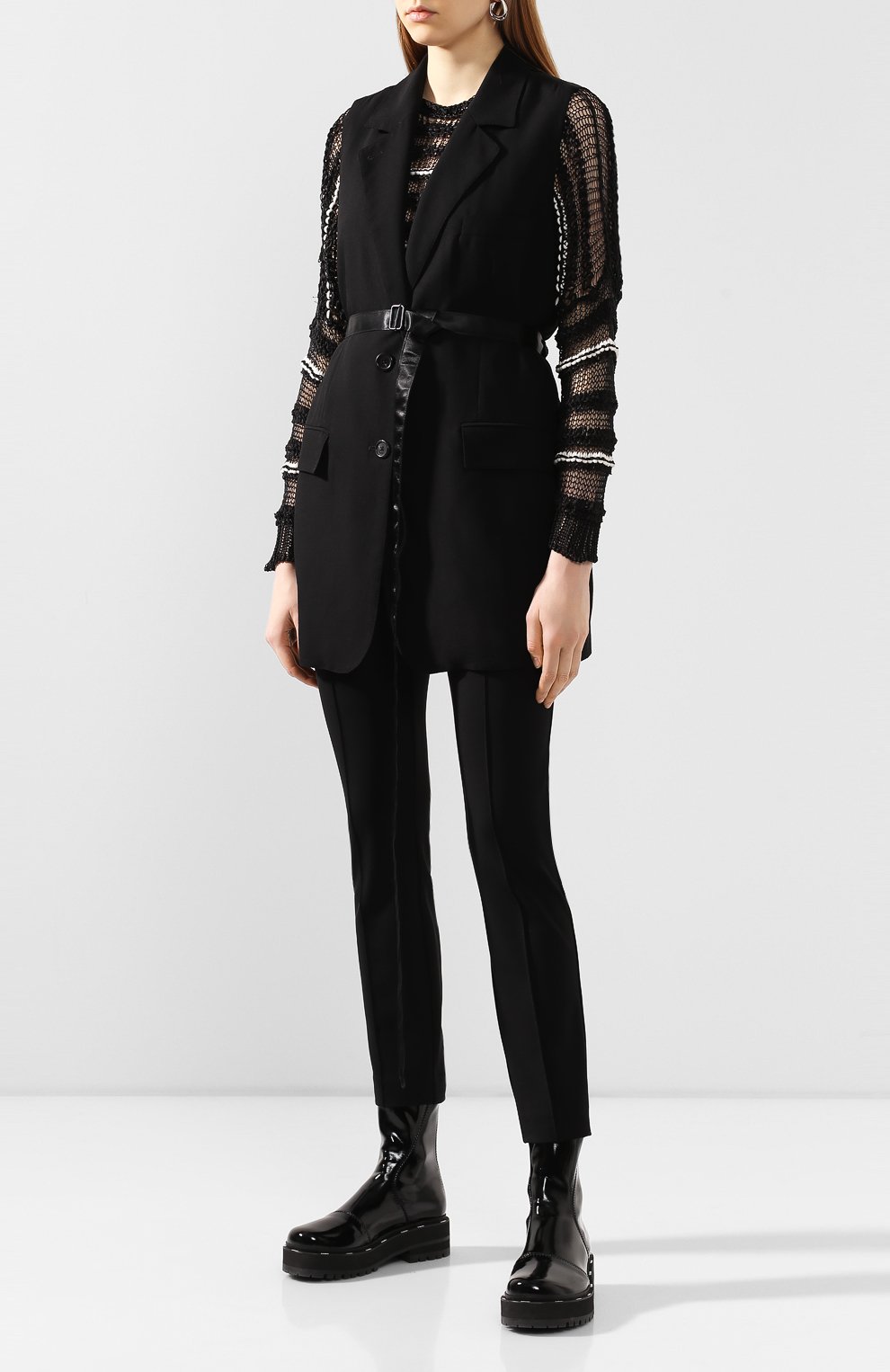 Шерстяной жилет ANN DEMEULEMEESTER, арт. 2001-1154-P-170-099, фото 3