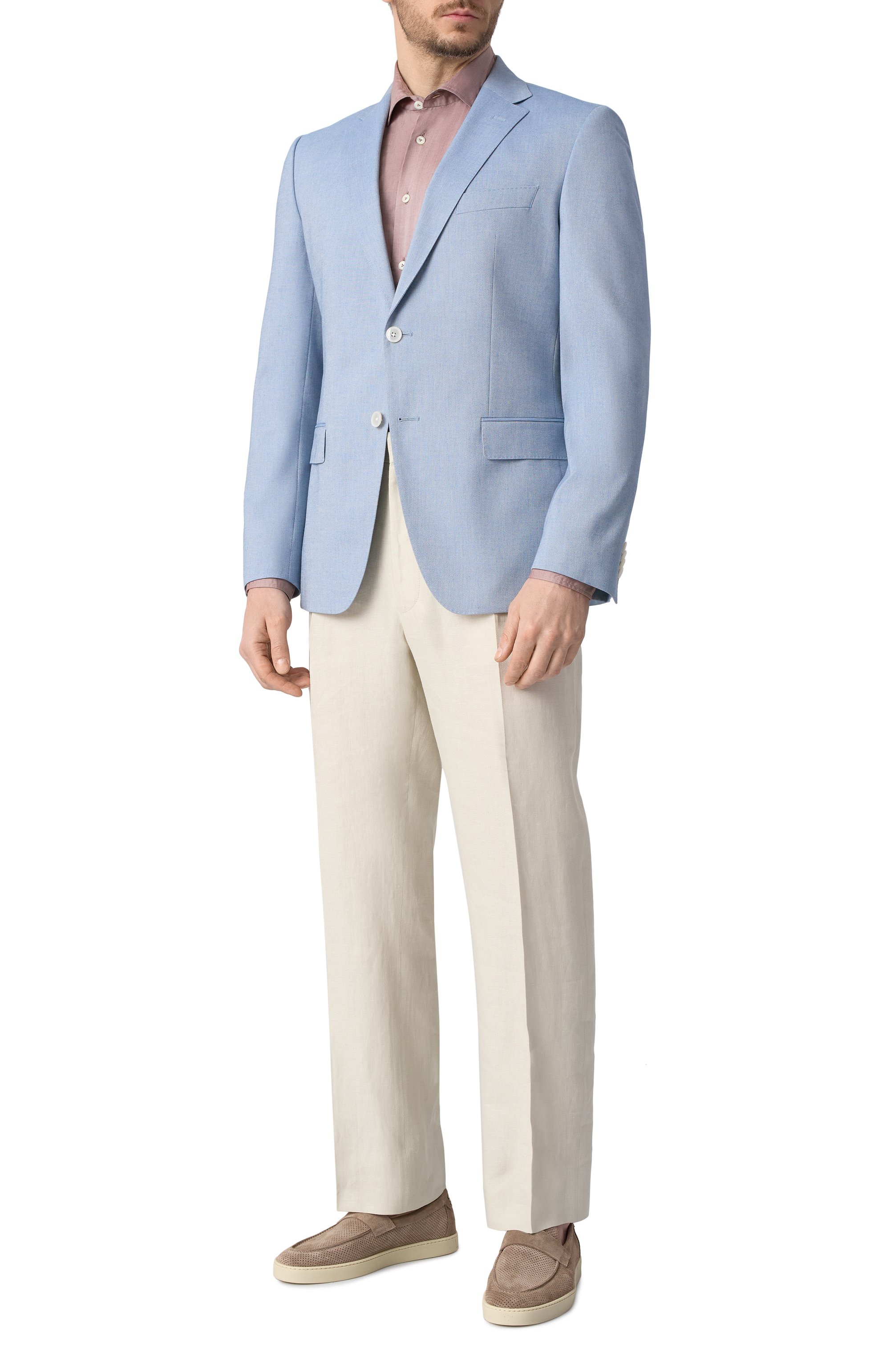 Пиджак из хлопка и вискозы BOSS, арт. 50540836, фото 2