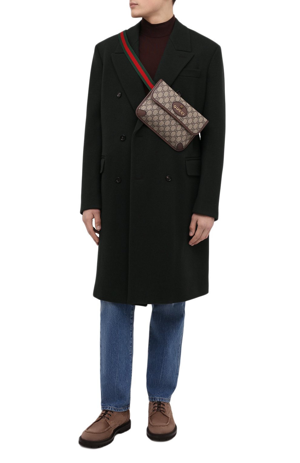 Текстильная поясная сумка gg supreme GUCCI, арт. 493930/9C2VT, фото 3