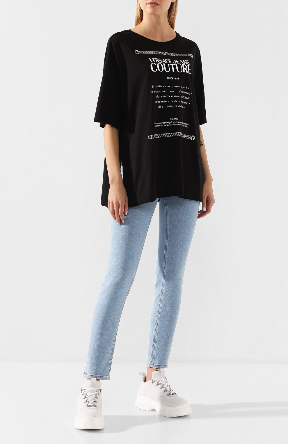 Хлопковая футболка VERSACE JEANS COUTURE, арт. B2HUA7BT-UDP602 7 PRINT/30212, фото 2