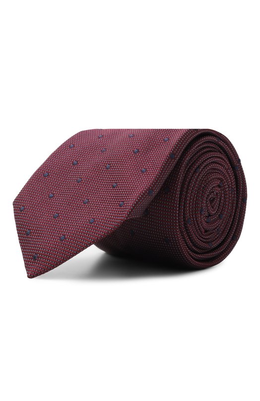 Шелковый галстук Corneliani 26U302-2620307 Бордовый 26U302-2620307