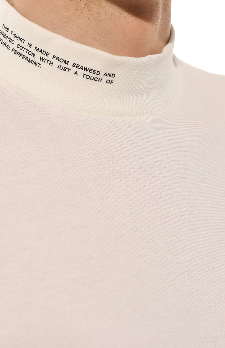 Хлопковый лонгслив PANGAIA, арт. SEAWEED FIBER HIGH NECK LONG SLEEVE T, фото 9