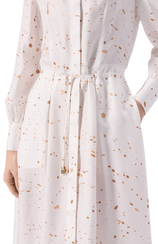 Шелковое платье Kiton D52302K0999G04 Белый  D52302K0999G04 Фото 4