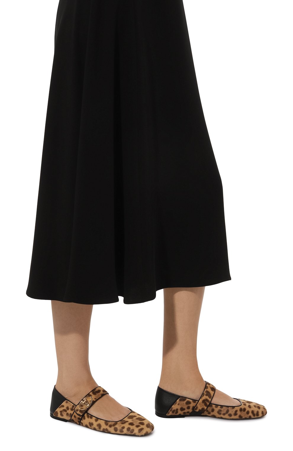 Кожаные балетки vlogo locker VALENTINO, арт. 5W2S0JV2/LWD, фото 3