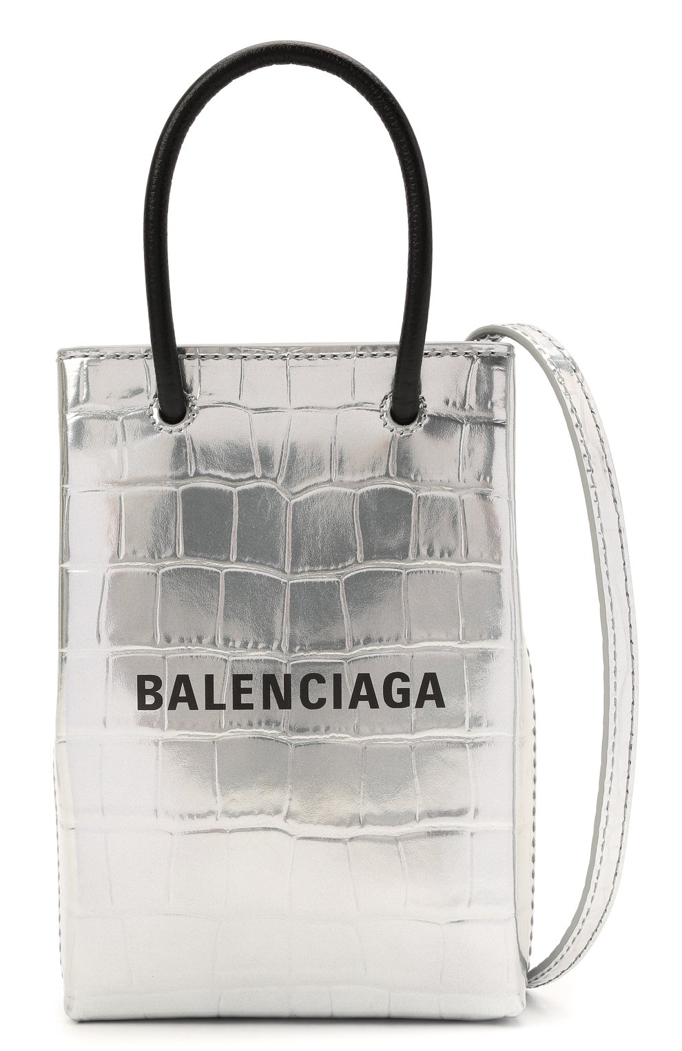 Кожаный чехол shopping для телефона BALENCIAGA, арт. 593826/1S4EN, фото 6