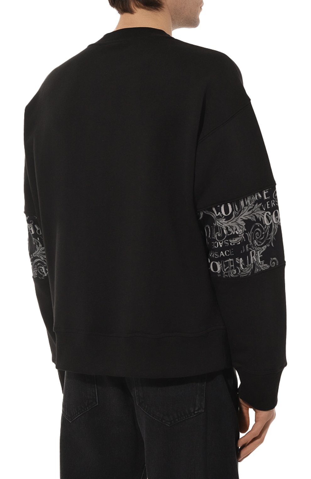 Хлопковый свитшот VERSACE JEANS COUTURE, арт. 74GAI309/FS063, фото 4