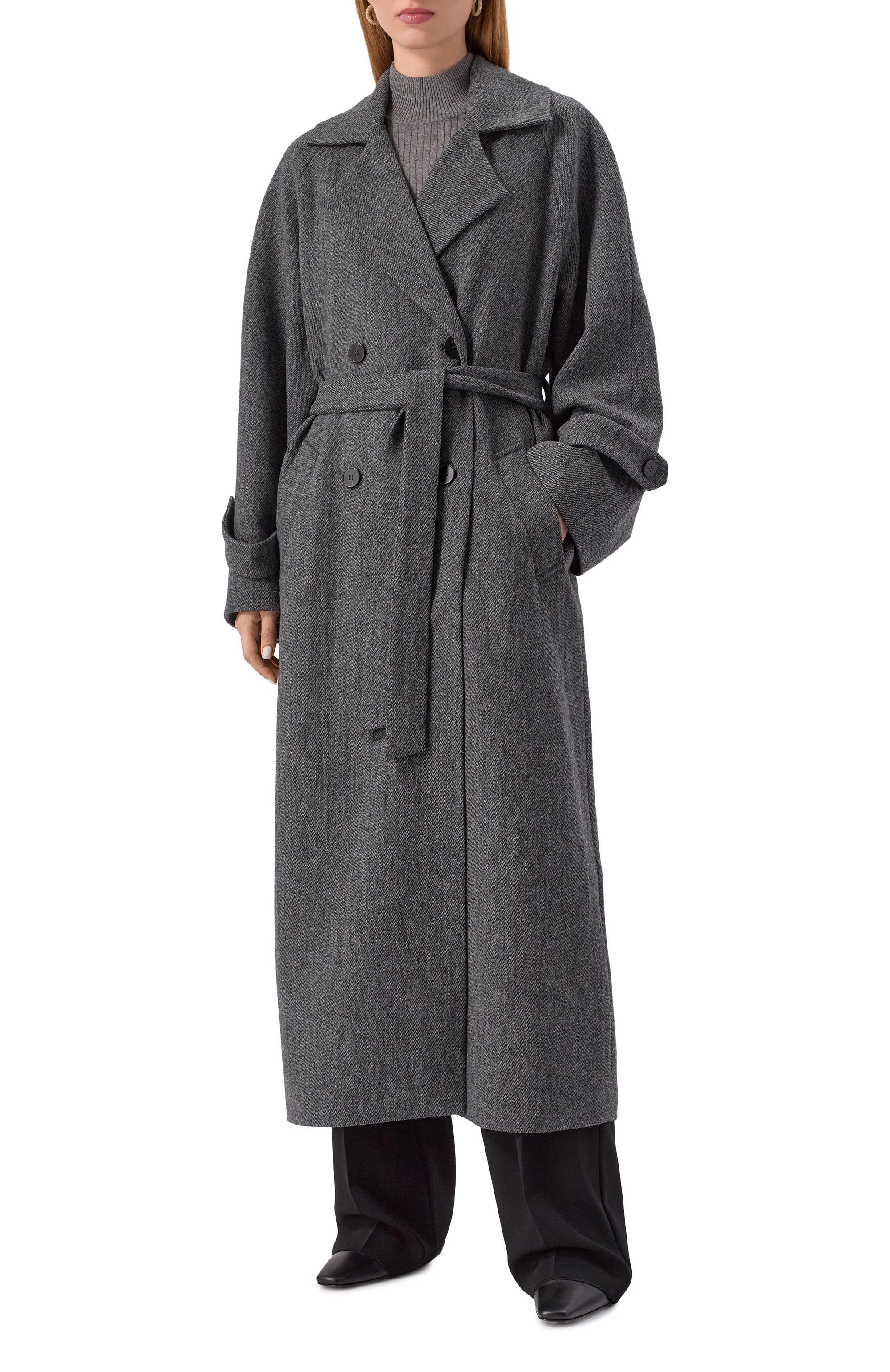 Шерстяной тренч SEVEN LAB, арт. 225-S-W-01-24-102, фото 3