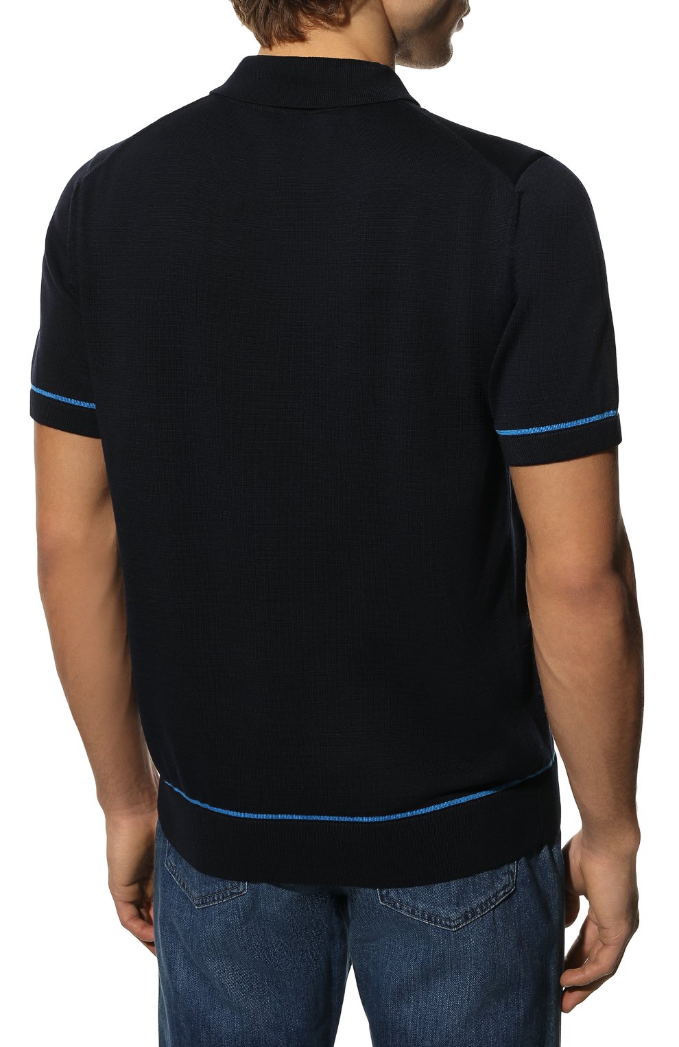 Хлопковое поло BOSS, арт. 50466558, фото 4