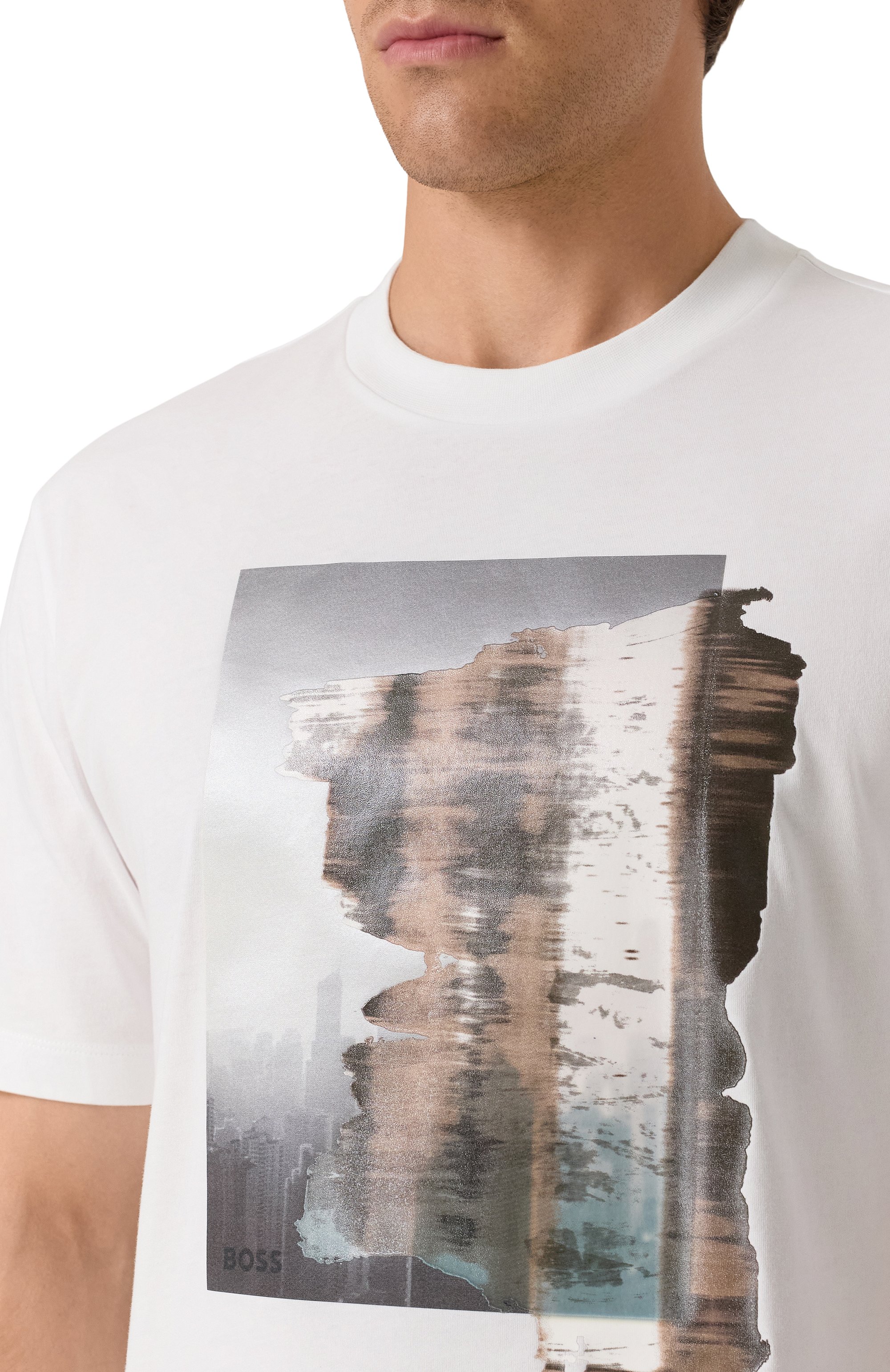 Хлопковая футболка BOSS, арт. 50543447, фото 5