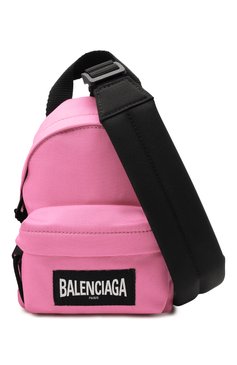 Женский рюкзак explorer BALENCIAGA розового цвета, арт. 656060/2JMRX | Фото 6 (Материал сплава: Проставлено; Размер: mini; Ремень/цепочка: На ремешке; Материал: Текстиль; Драгоценные камни: Проставлено; Стили: Кэжуэл)