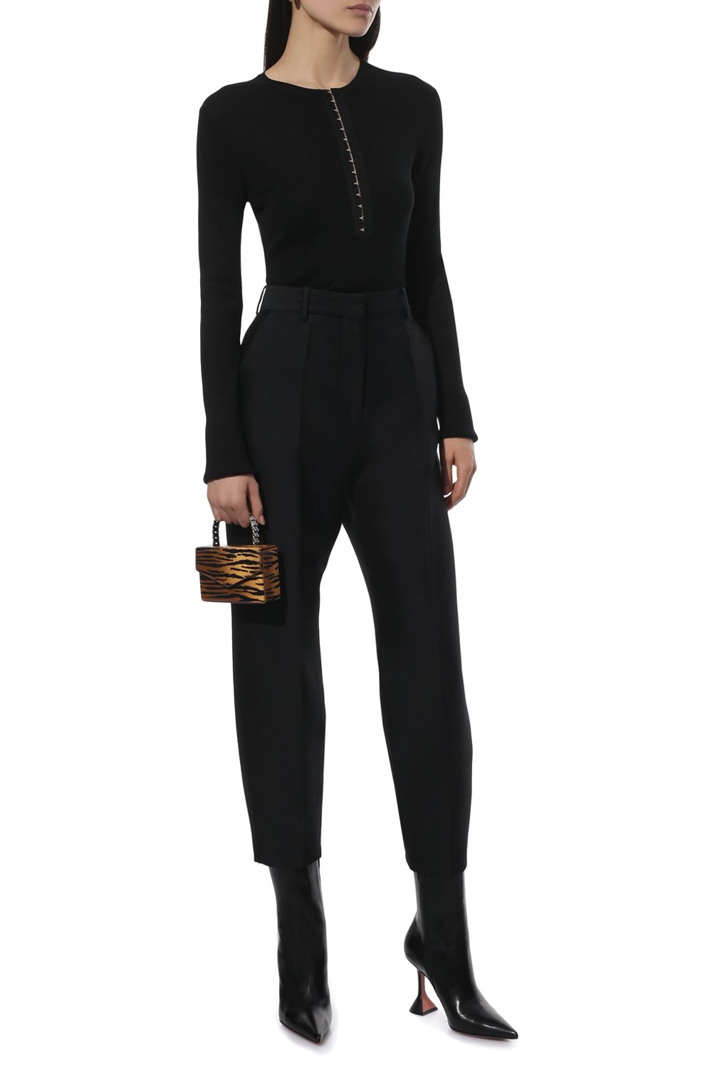 Кожаные ботильоны giorgia AMINA MUADDI, арт. GI0RGIA B00TIE/NAPPA/BLACK, фото 2